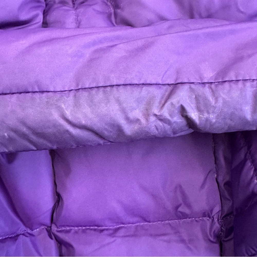 Lands' End Down and Feather Insulated Deep Purple Puffer Vest - Picture 8 of 9